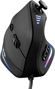 TRELC Gaming Mouse with 5 D Rocker, Ergonomic 10000 DPI/11 Black - Picture 1 of 6
