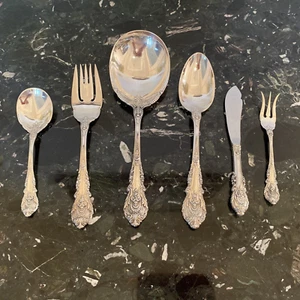 WALLACE SIR CHRISTOPHER STERLING SILVER 6 SERVING pcs FLATWARE SET - Picture 1 of 18