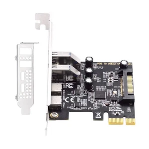 Carte Adaptateur PCI Express vers USB PCIE Carte d'extension Support 4U Grand Châssis - Photo 1/12