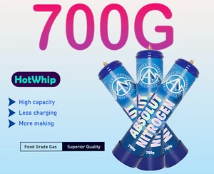 Hotwhip 1.1L 700g Original flavor Pure Premium Whip Cream Charger Tank
