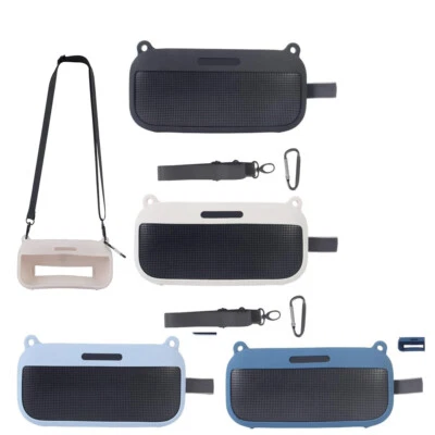 Portable Silicone Protective Cover+Strap For Bose Soundlink Flex speaker - Image 1 of 4