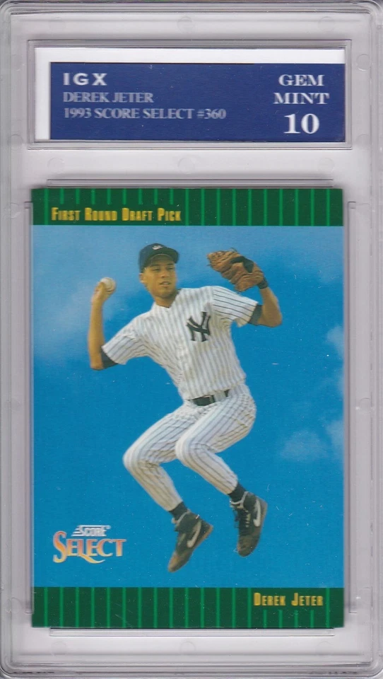 DEREK JETER ROOKIE CARD 1993 Select Baseball NEW YORK YANKEES GEM MINT 10 $$ RC - Image 1 of 1