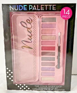 Eyeshadow-14 PC-NUDE PALETTE-The Color Workshop Palette With Applicator & Tin - Picture 1 of 3