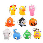 3X Fidget Toy Keychain Animal Squeeze Toy Keyring Mochi Squish Toy Pop Out Eyes