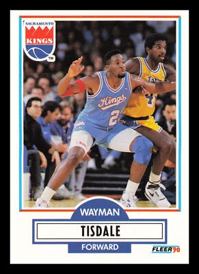 Wayman Tisdale #167 1990-91 Fleer Sacramento Kings Basketball - Image 1 of 2