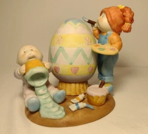 Cabbage Patch Kinder Oster Figur signiert 1985 Künstler Porzellan OVP - Bild 1 von 8