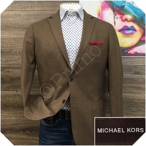 MICHAEL KORS Mens Blazer Sport Coat Casual Jacket Size 42L Essential Wool Suit - Picture 1 of 12