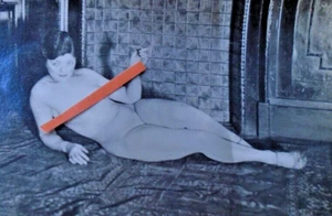 PHOTOGRAPH ART DECO ERA PRIVATE PORTRAIT déshabillé  Nue NATURIST MODEL 6/5cm - Picture 1 of 8