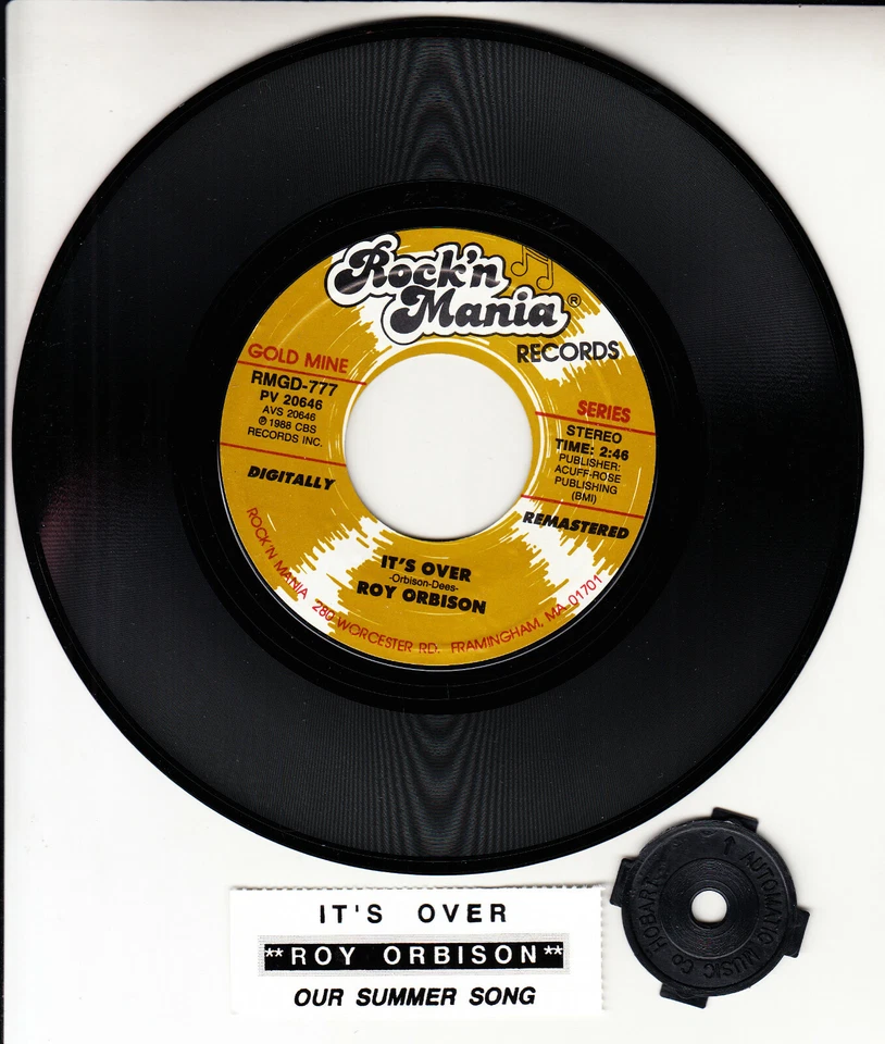 ROY ORBISON  Our Summer Song & It's Over 7" 45 record NEW + juke box title strip - Image 1 of 1