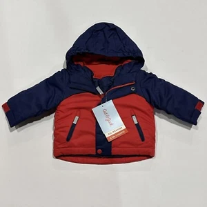 Cat & Jack Toddler Boys' Colorblock 3-in-1 Jacket, Red and Navy, 12M - Picture 1 of 4