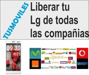 Liberar LG Vodafone Yoigo E460 E610V G3 G2 mini LG G Flex LG E400 LG Nexus L9 L5 - Imagen 1 de 1