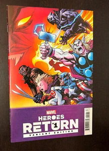 HEROES RETURN #1 (Marvel Comics 2021) -- VARIANTE LIMITADA 1:25 -- CASI NUEVA - o mejor - Imagen 1 de 2