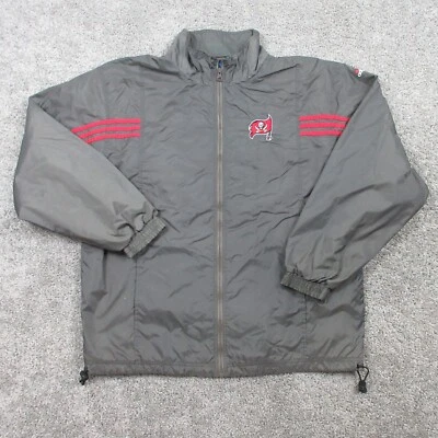 Chaqueta cortavientos vintage de los Tampa Bay Buccaneers para hombre grande verde equipo Adidas NFL Foto 1 de 4