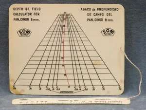 SOM BERTHIOT PAN CINOR 8MM DEPTH OF FIELD CALCULATOR SET - FREE USA SHIPPING  - Picture 1 of 2