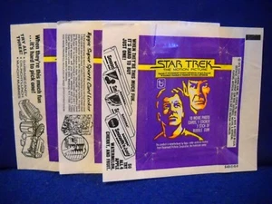 Vintage 1979 Topps Star Trek "Movie" Wax Wrapper 3 Versionen - Bild 1 von 8