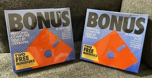 Lot Of 2 BONUS Verbatim 10 Minidisks MD2-D 2S/2D Soft-Sectored Hub Ring NEW READ - Picture 1 of 9