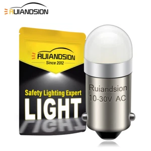 Ruiandsion BA9S LED Car Door Light Bulb H6W License Plate Light 12V 6000K/4300K - Imagen 1 de 10