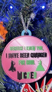 I Have Been Changed For Good Christmas Ornament Inspired by Wicked - Picture 1 of 1