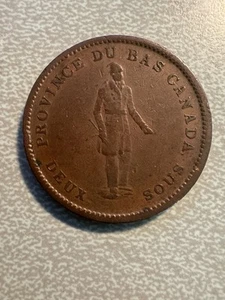 Ficha de un centavo Canada City Bank 1837 - Imagen 1 de 2