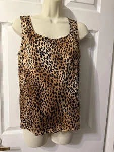 St. John Collection Seiden-Tanktop Leopardenmuster Gr. S - Bild 1 von 7