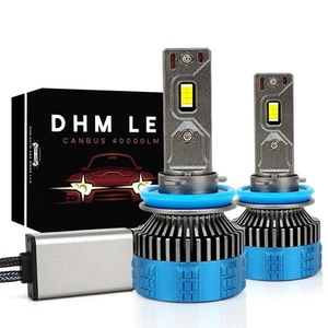 9004/HB1 LED bulbs 6000k White 40000LM IP68 CANBUS 12/24v Waterproof Pack of 2 - Picture 1 of 8
