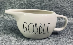 Rae Dunn “Gobble” Thanksgiving Gravy Boat - Picture 1 of 7