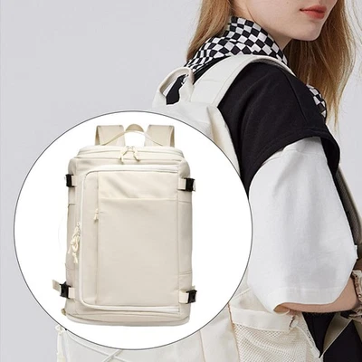 Laptop Backpack Adjustable Straps College Computer Bag for Gym Business - Image 1 of 4