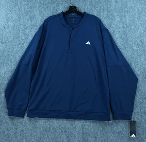 Adidas Sweatshirt Men's 2XL Ultimate 1/2 Zip Pullover Activewear Performance NWT - Picture 1 of 7