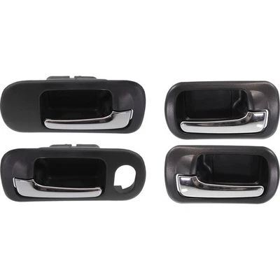 Interior Door Handle For 2001-2005 Honda Civic Front and Rear LH and RH Chrome - Image 1 of 4