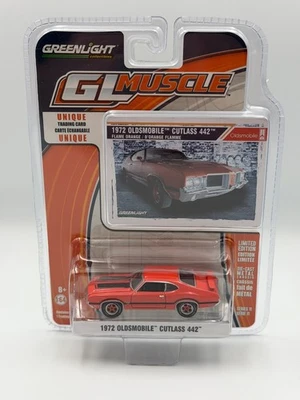 Greenlight GL Muscle 1972 Oldsmobile Cutlass 442, Red, 1:64, NIB - Image 1 of 4