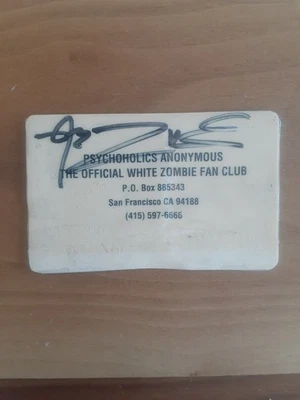 LOTE de póster/club de fans autografiado de concierto de Detroit Soulcrusher blanco raro Foto 1 de 4