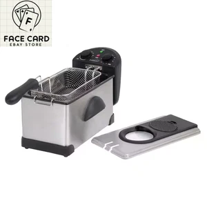 3.2 Qt. Stainless Steel Deep Fryer with Fry Basket - Picture 1 of 12