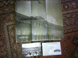 Boston Red Sox 100th Anniversary open house 4/19/2012 pamphlet and post-card - Picture 1 of 1