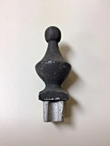 Vintage Cast Aluminum Round Top Finial Fence Topper Post Cap Cover