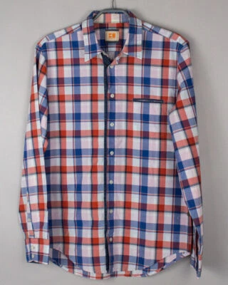 HUGO BOSS Camisa Casual CieloebuE Para Hombre Talla L - Imagen 1 de 4