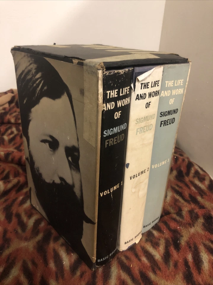 The Life and Work of Sigmund Freud Vol I-3 by Ernest Jones 1953-57, HCDJs 1st ED Foto 1 de 4