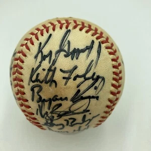 Ken Griffey Jr. Pre Rookie 1988 Vermont Mariners Team Signed Game Baseball JSA - Picture 1 of 8