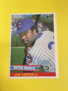 1984 Donruss Joe Carter #41 Rookie RC Chicago Cubs Blue Jays Hall of Fame!!!