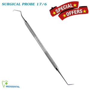 Dental Endodontic Explorer 17/6 Probe Diagnostic Cavities Tooth Remover Scraper - Picture 1 of 1