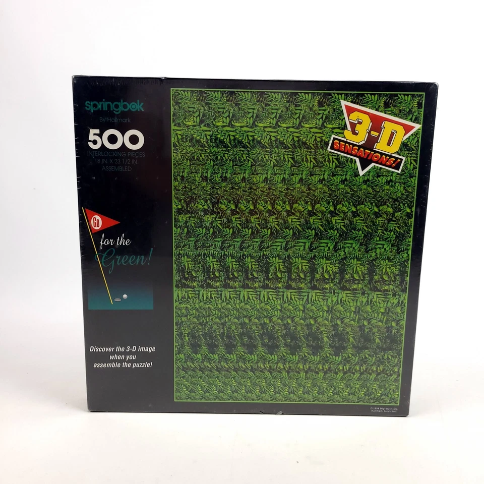 Springbok 500 PC Puzzle Go for The Green PZL4507 1994 - 3d Sensations