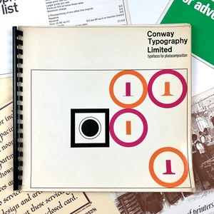 Conway Typografie limitierte Schriften für Fotokomposition Broschüre & Ephemera - Bild 1 von 12
