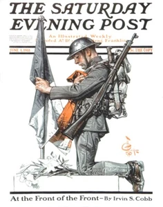 Saturday Evening Post 1918 Cover Reproduction Giclee Print Respect - Picture 1 of 1