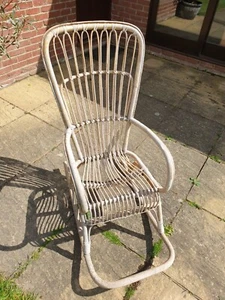 Cane Bamboo Rocking Chair - Picture 1 of 8