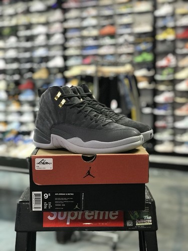 Taglia 9 5 Air Jordan 12 Retro Grigio Scuro