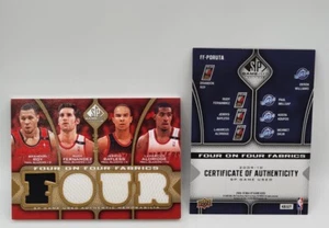 2009-10 Upper Deck Game Used Rudy Fernandez Jerryd Bayless LaMarcus Aldridge /65 - Picture 1 of 2