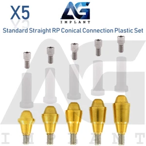 5 Standard Multi Unit Abutment Conical Connection RP Plastic Set Dental - Picture 1 of 10