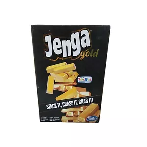 Jenga Gold Hasbro Game Toys R Us Exclusive Collectible 2015 Gold Bars New Rare - Picture 1 of 5