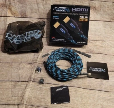 Twisted Veins HDMI Cable 50 ft, Long High Speed HDMI Cord with Ethernet, Maximum - Image 1 of 4