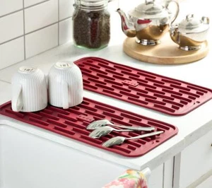 c e ll a Set of 2 Silicone Drying Mats Model K77042 - Refurbished - Picture 1 of 4