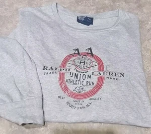 POLO RALPH LAUREN - Grau Cttn, Herren LS, CUSTOM.FIT, Athletic Print T.Shirt (L) - Bild 1 von 3